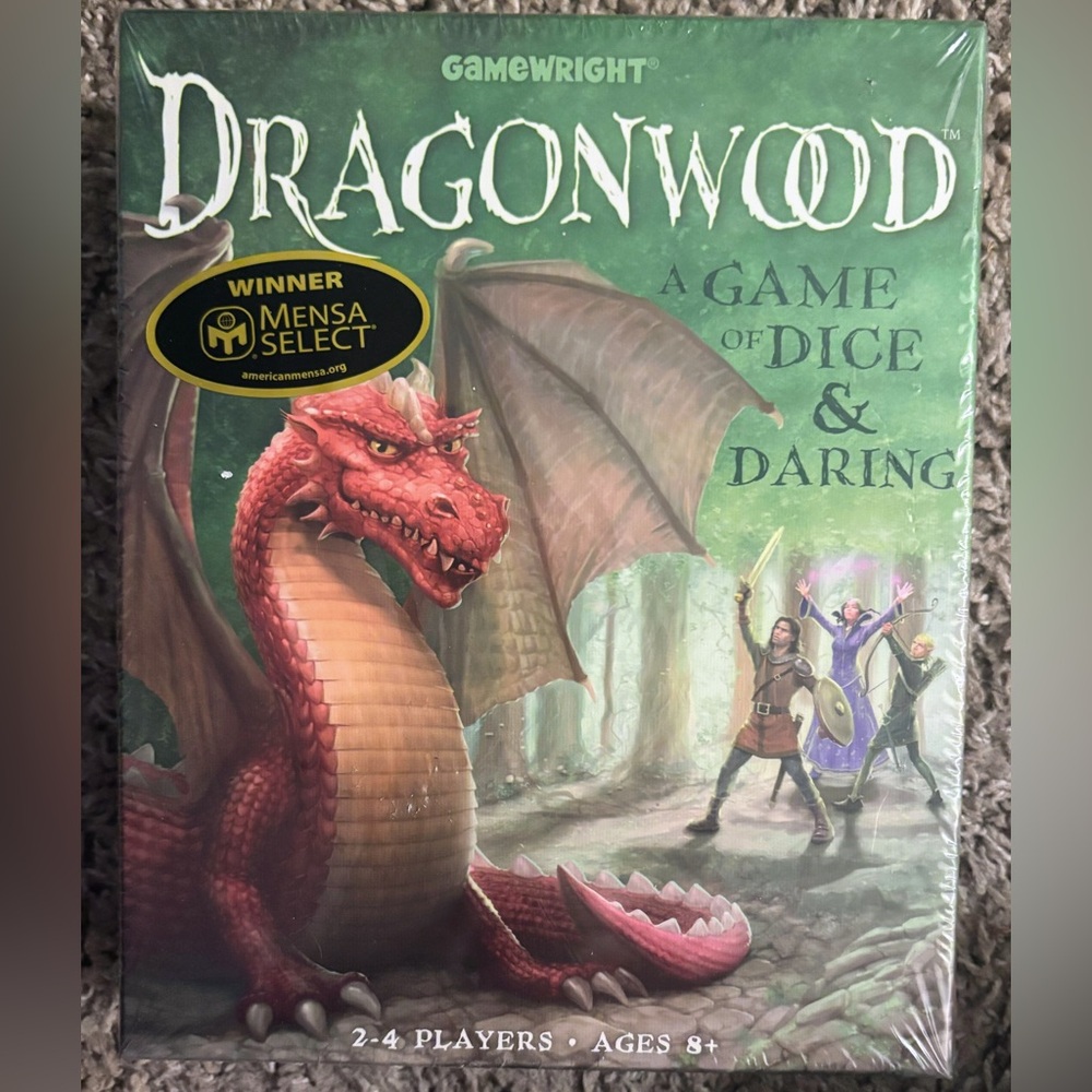 Gamewright Dragonwood A Game of Dice & Daring Board Game New In Box Ages 8+